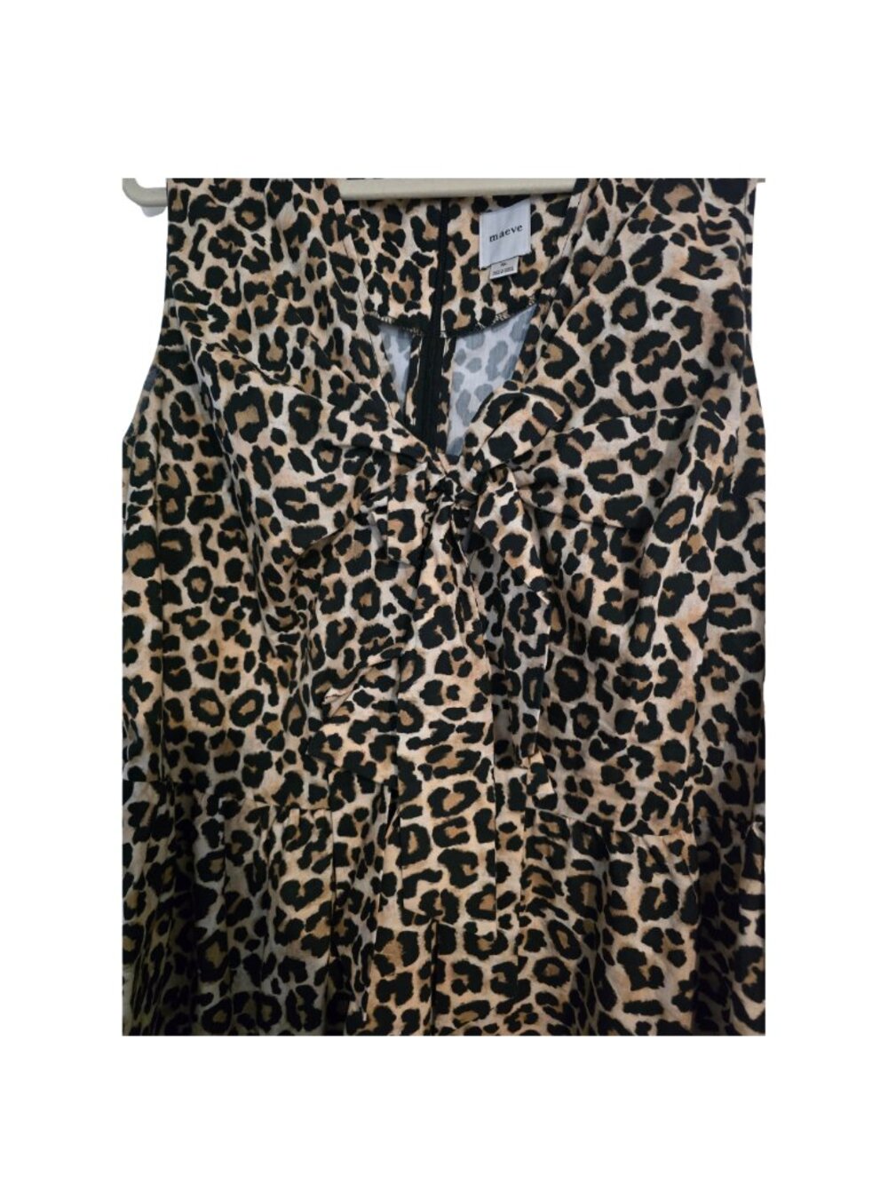 Anthropologie Bow Front Blouse - Leopard - Size XL - Picture 2 of 4